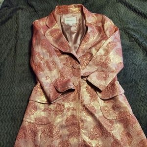 Banana Republic Pea Coat- Rose Gold/Pink- Large